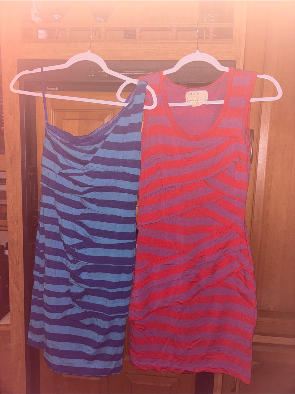 Nicole Miller Vintage striped street fashion dresses